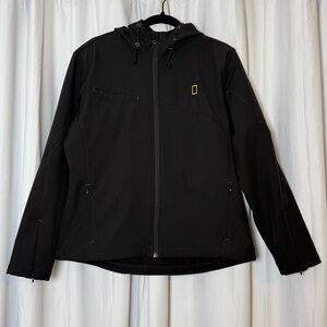 National Geographic Logo Softshell Jacket Womens Large